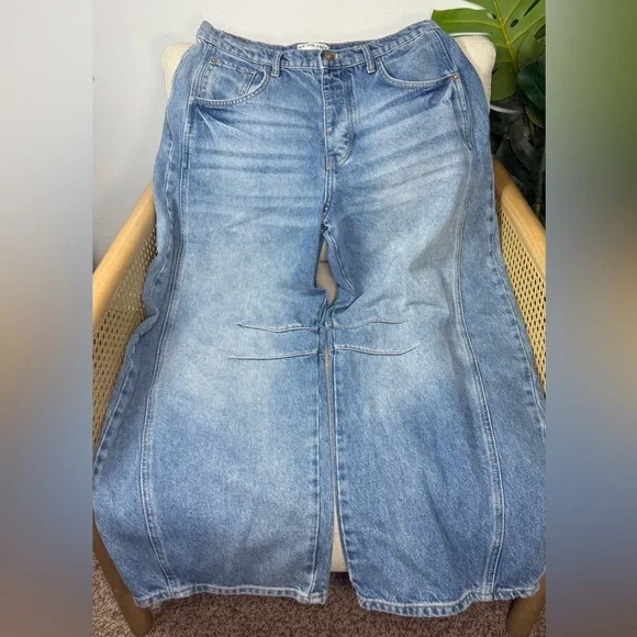 We The Free Lucky You Mid Rise Barrel Jean Size 28 - Picture 3 of 10